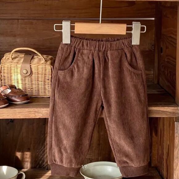 New corduroy pants boy girl baby 3-6 months - Picture 2 of 4